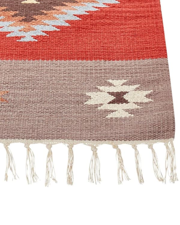 Puuvillainen kilim-matto 160 x 230 cm monivärinen LORUT Lumarko!