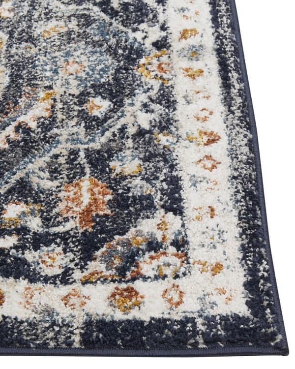 Tæppe 80 x 150 cm blå-beige MALISHKA Lumarko!