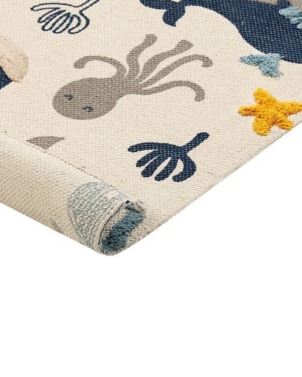 Lasten puuvillamatto eläinkuviolla 80 x 150 cm monivärinen PORSEA Lumarko!