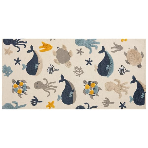 Lasten puuvillamatto eläinkuviolla 80 x 150 cm monivärinen PORSEA Lumarko!