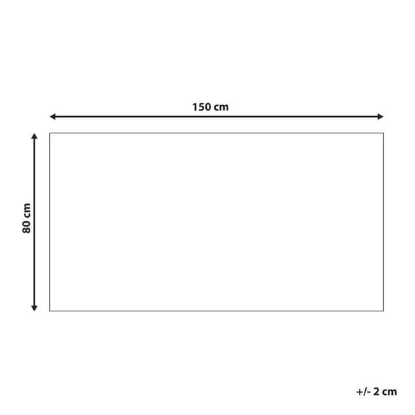 Barnmatta i bomull med valmotiv 80 x 150 cm beige och blå SELAI Lumarko!