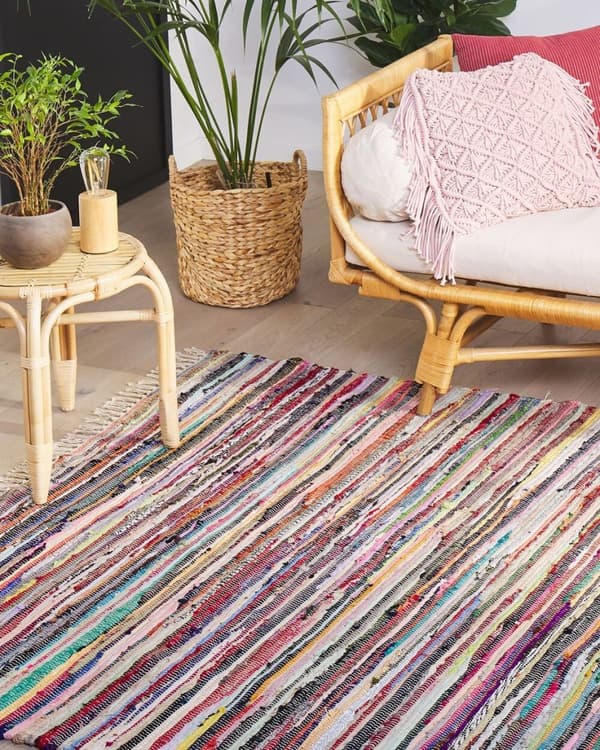Tæppe 160 x 230 cm lys flerfarvet DANCA Lumarko!