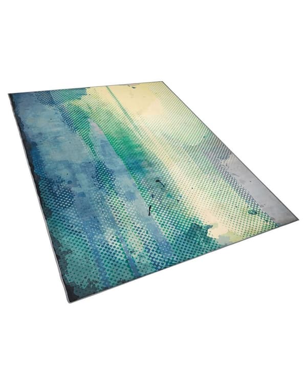 Matta 140 x 200 cm blågrön SUSUZ Lumarko!