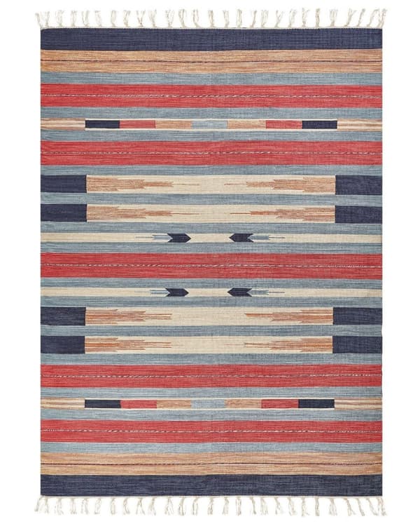 Puuvillainen kilim matto 200 x 300 cm monivärinen GANDZAK Lumarko!