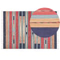 Pikkukuva 1 / 7: Puuvillainen kilim matto 200 x 300 cm monivärinen GANDZAK Lumarko!