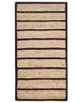 Miniatyrbillede 3 af 6: Jute tæppe 80 x 150 cm beige og sort KARADONA Lumarko!