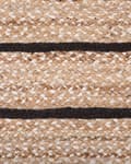 Miniatyrbillede 5 af 6: Jute tæppe 80 x 150 cm beige og sort KARADONA Lumarko!