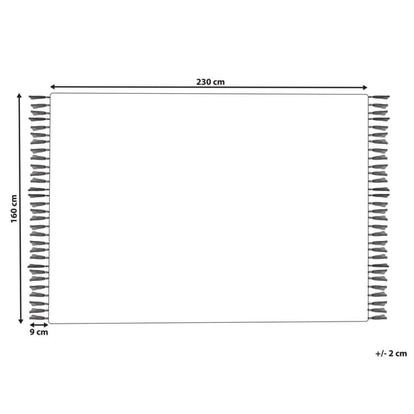 Puuvillamatto 160 x 230 cm ruskeanbeige HISARLI Lumarko!