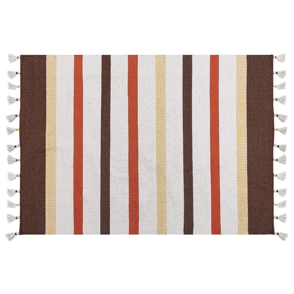 Puuvillamatto 160 x 230 cm ruskeanbeige HISARLI Lumarko!