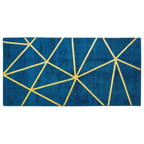 Viskosetæppe 80 x 150 cm blå HAVZA Lumarko!