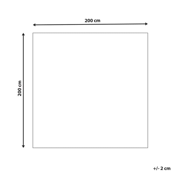 Lädermatta 200 x 200 cm brun ARTVIN Lumarko!