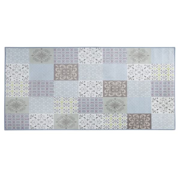 Mosaik tæppe 80 x 150 cm flerfarvet INKAYA Lumarko!
