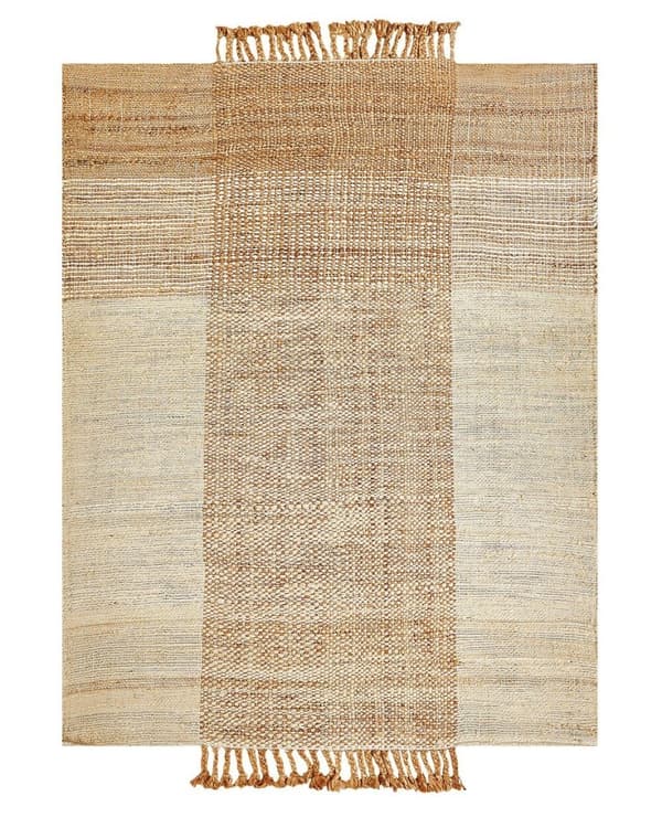 Jute tæppe 140 x 200 cm beige HAMZALAR Lumarko!