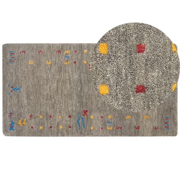 Villa gabbeh matto 80 x 150 cm harmaa SEYMEN Lumarko!