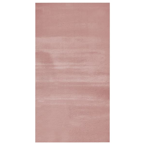 Kanin tekoturkismatto 80 x 150 cm vaaleanpunainen MIRPUR Lumarko!