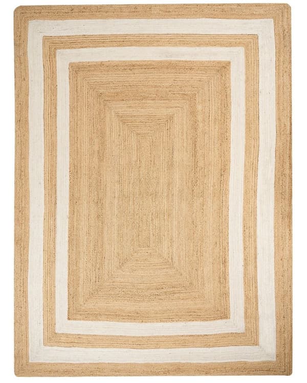 Jute tæppe 300 x 400 cm beige GEMEREK Lumarko!