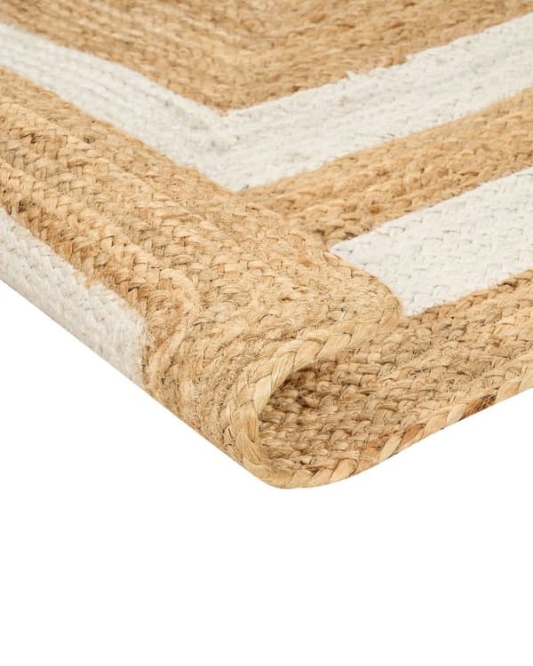 Jute tæppe 300 x 400 cm beige GEMEREK Lumarko!