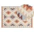 Pikkukuva 1 / 7: Puuvillainen kilim matto 160 x 230 cm monivärinen DILIJAN Lumarko!
