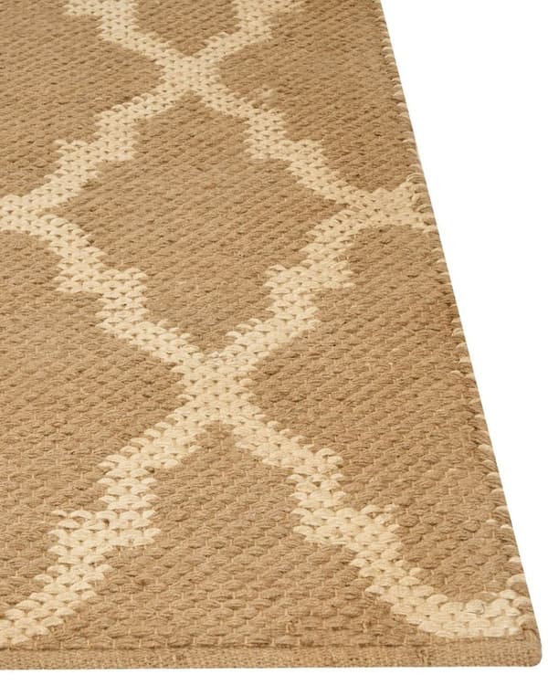 Jute tæppe 200 x 300 cm beige MERMER Lumarko!