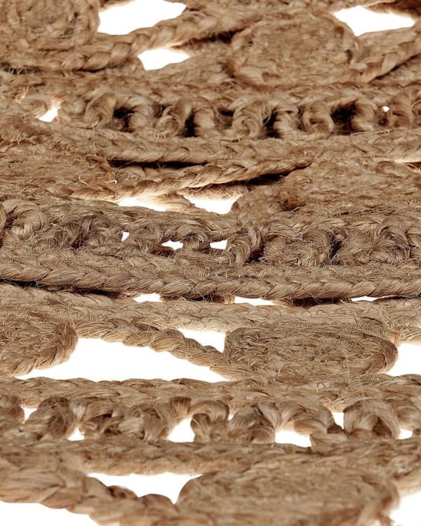 Pyöreä juuttimatto 140 cm beige KERER Lumarko!