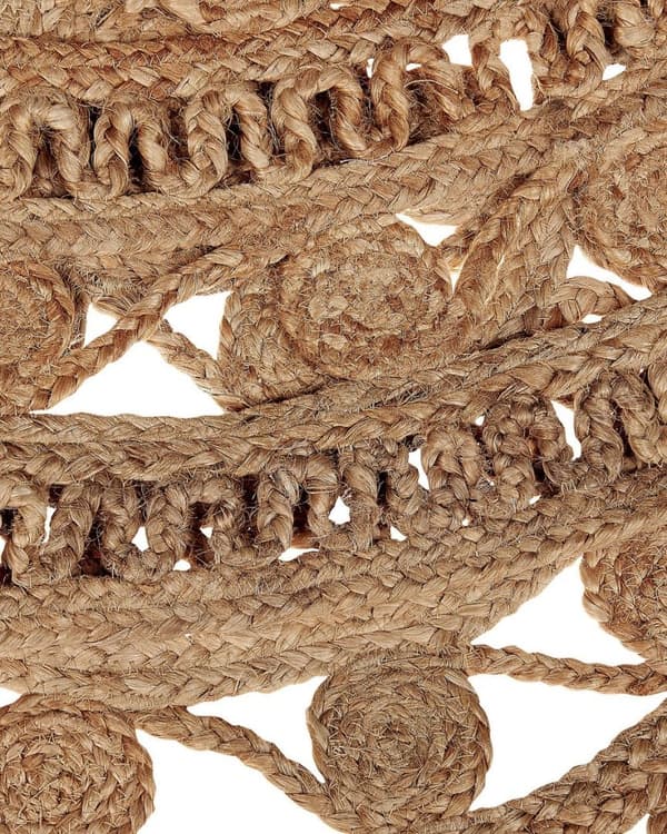 Pyöreä juuttimatto 140 cm beige KERER Lumarko!