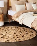 Pikkukuva 2 / 7: Pyöreä juuttimatto 140 cm beige KERER Lumarko!