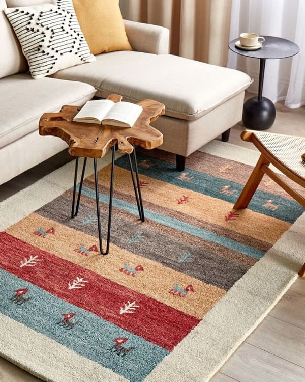 Ull gabbeh matta 140 x 200 cm multicolor SARILAR Lumarko!