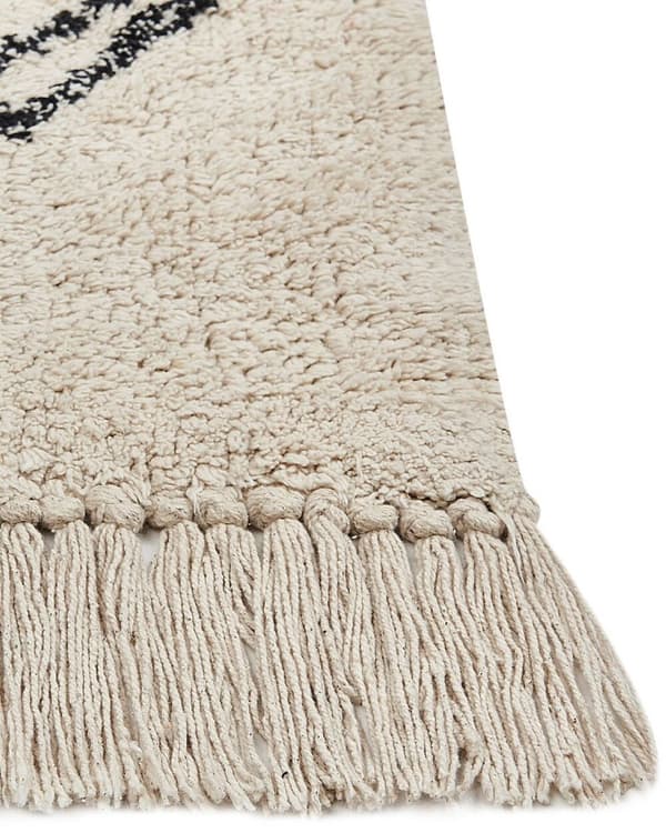 Bomuldstæppe 160 x 230 cm beige SOMEK Lumarko!