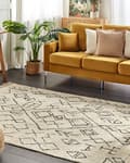 Miniatyrbillede 2 af 6: Bomuldstæppe 160 x 230 cm beige SOMEK Lumarko!