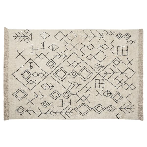 Bomuldstæppe 160 x 230 cm beige SOMEK Lumarko!