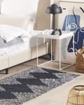 Pikkukuva 2 / 5: Puuvillamatto 80 x 150 cm mustavalkoinen BATHINDA Lumarko!