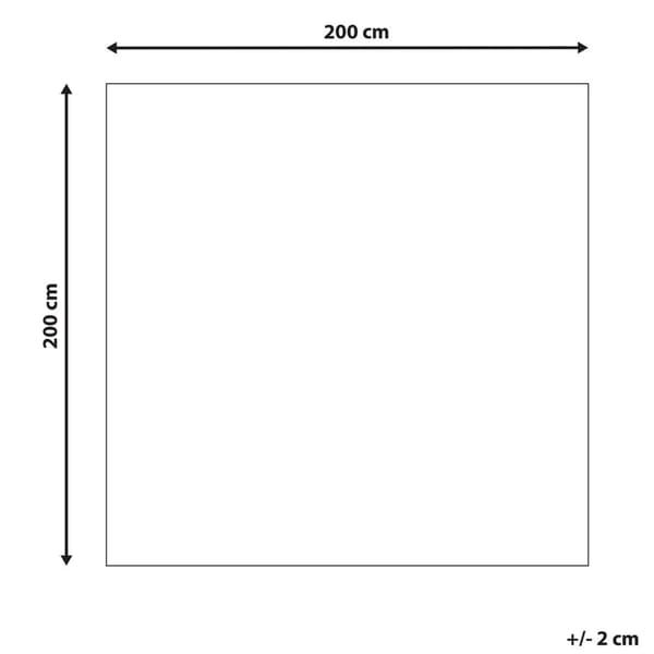 Uldtæppe 200 x 200 cm beige-brun EZINE Lumarko!