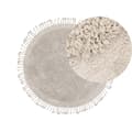 Pikkukuva 1 / 6: Pyöreä puuvillainen nukkamatto 140 cm beige BITLIS Lumarko!