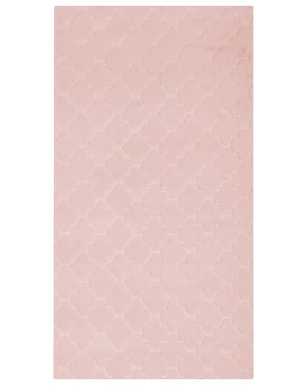 Kanin tekoturkismatto 80 x 150 cm vaaleanpunainen GHARO Lumarko!