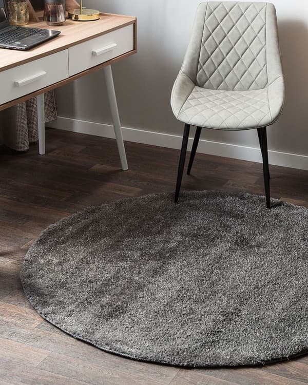 Pyöreä nukkamatto 140 cm tummanharmaa DEMRE Lumarko!