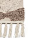 Miniatyrbillede 7 af 8: Bomuldstæppe 160 x 230 cm brun med beige SINOP Lumarko!