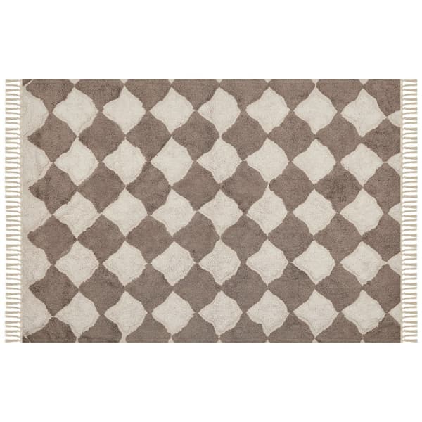 Puuvillamatto 160 x 230 cm ruskea/beige SINOP Lumarko!