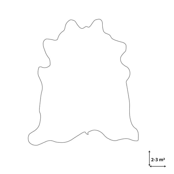 Kohud 2-3 m² lysebrun NASQU Lumarko!