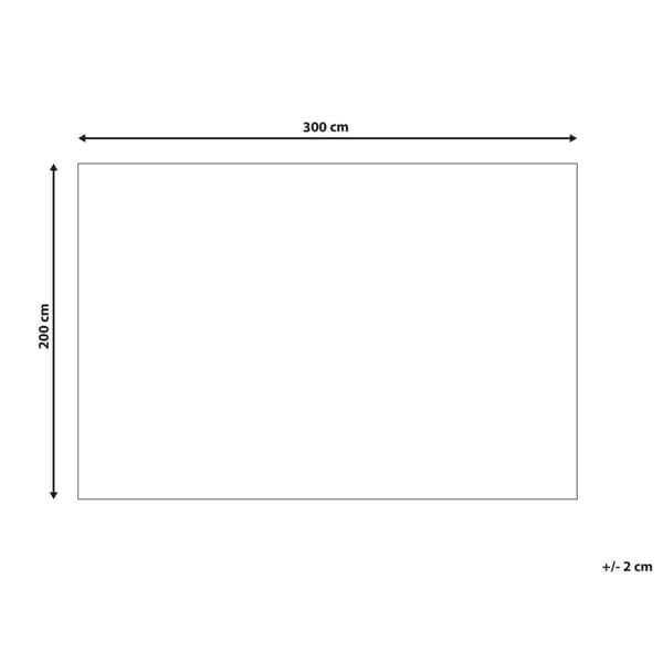 Luvmatta 200 x 300 cm vitgrå AYRUM Lumarko!