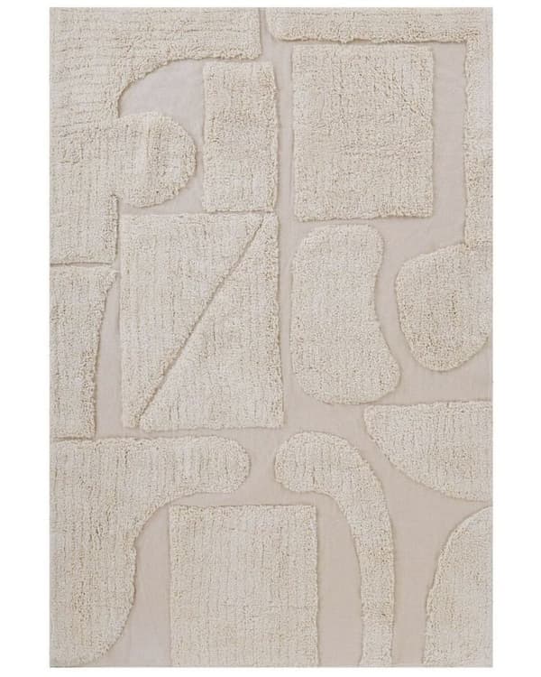 Bomuldstæppe 160 x 230 cm beige DIYADIN Lumarko!