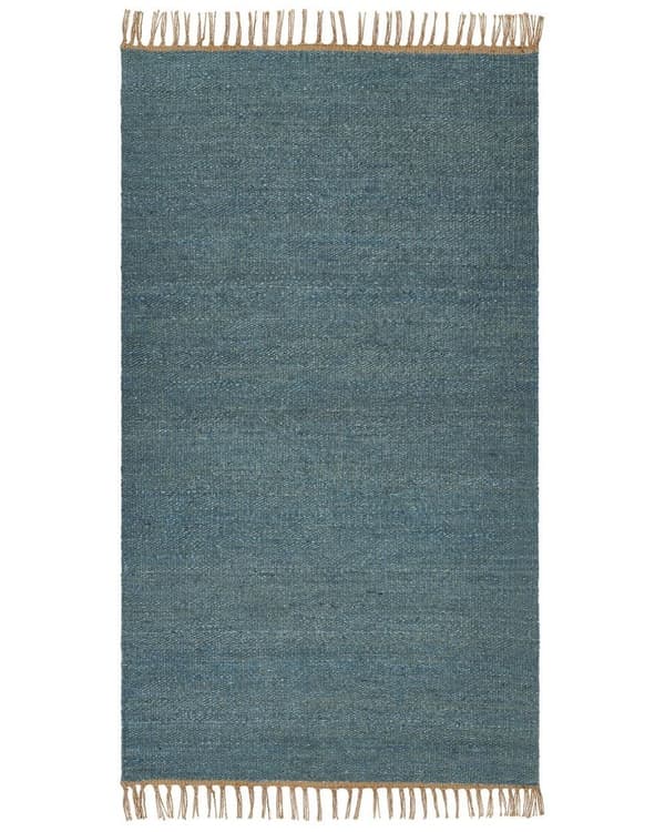 Jute tæppe 80 x 150 cm blå LUNIA Lumarko!
