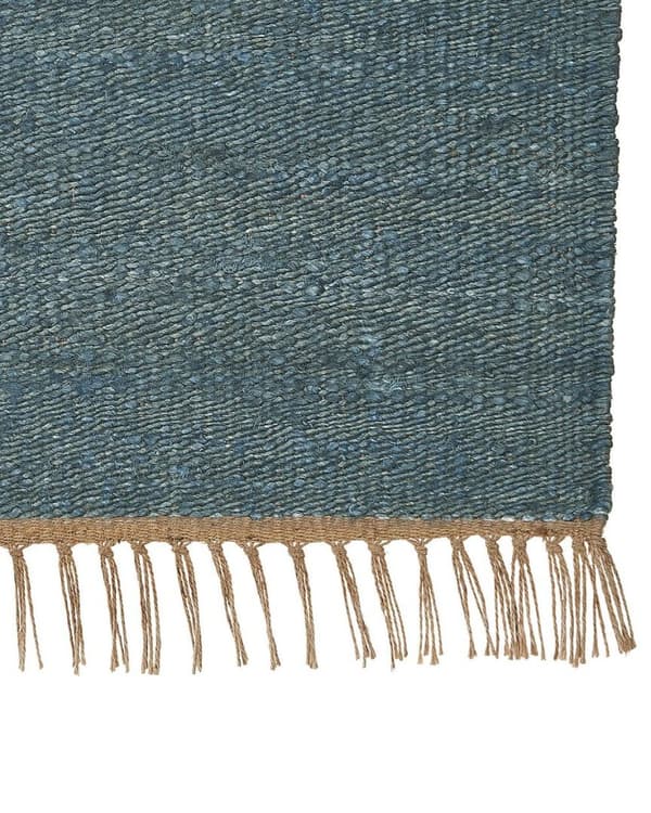 Jute tæppe 80 x 150 cm blå LUNIA Lumarko!