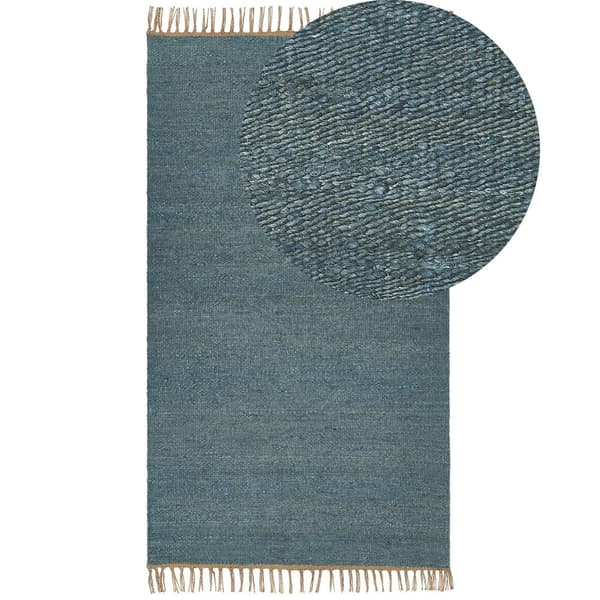Jute tæppe 80 x 150 cm blå LUNIA Lumarko!
