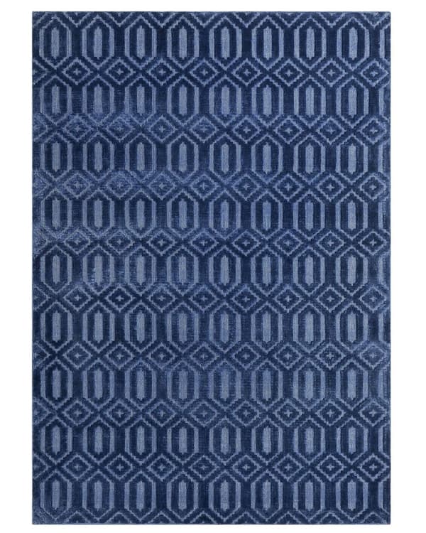 Viskosmatta 160 x 230 cm blå ADATEPE Lumarko!