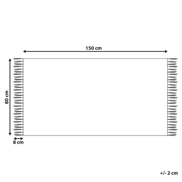 Uld kelim tæppe 80 x 150 cm flerfarvet JRARAT Lumarko!