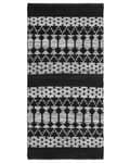 Pikkukuva 3 / 6: Nahkamatto 80 x 150 cm musta/beige SOKUN Lumarko!