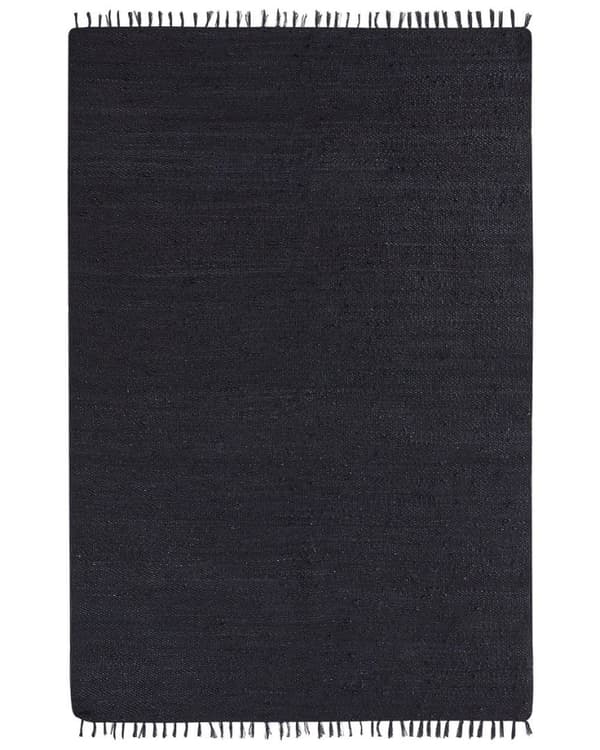 Jute tæppe 200 x 300 cm sort SINANKOY Lumarko!