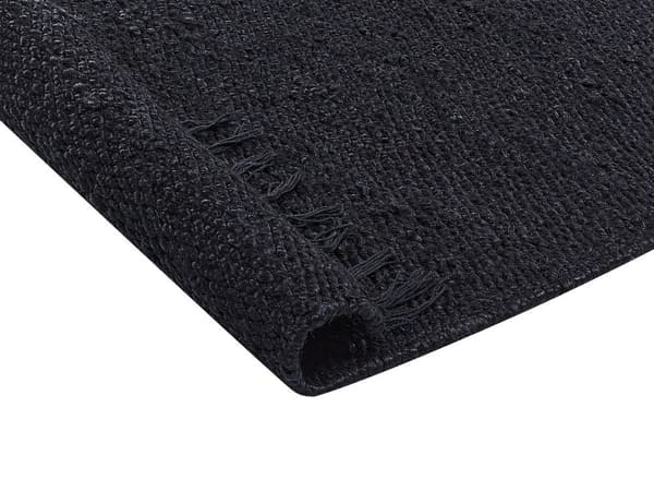 Jute tæppe 200 x 300 cm sort SINANKOY Lumarko!