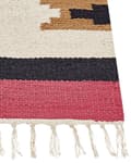 Pikkukuva 5 / 7: Puuvillainen kilim matto 80 x 300 cm monivärinen GARNI Lumarko!