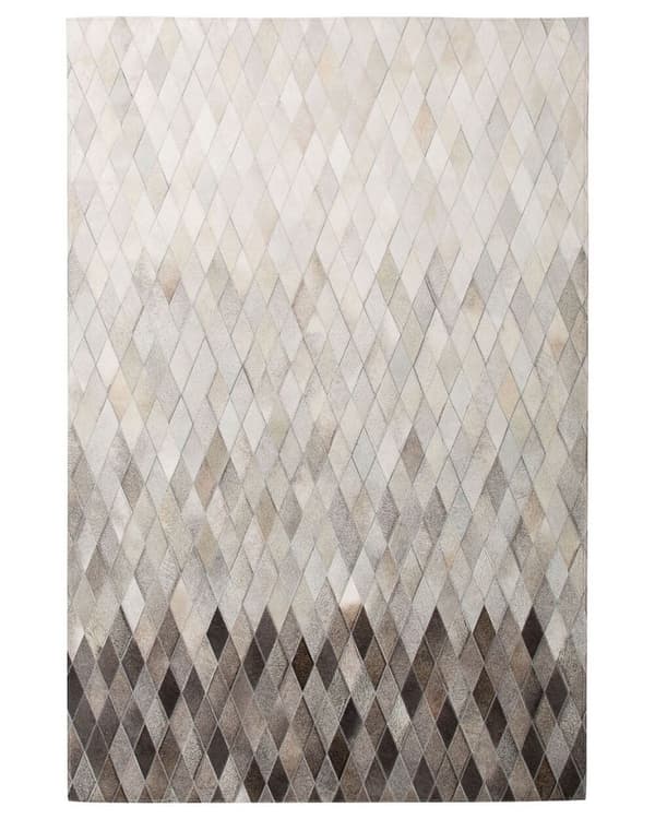 Patchwork lædertæppe 160 x 230 cm hvidgrå MALDAN Lumarko!